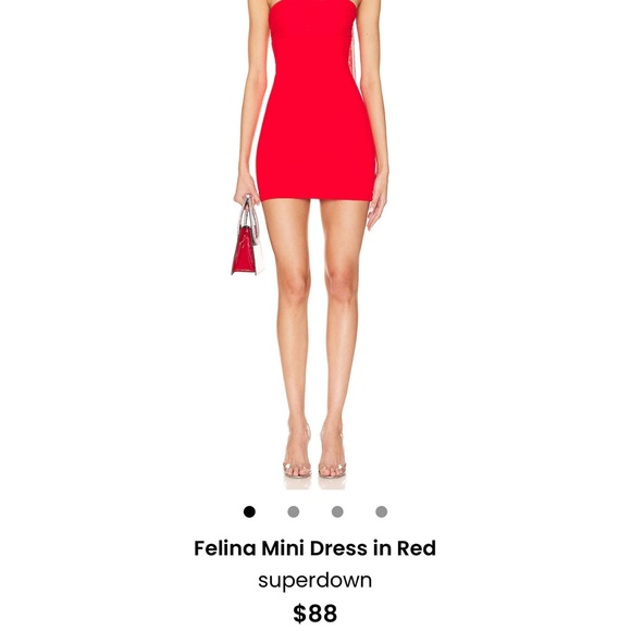 superdown Dresses & Skirts - Superdown Red Strapless Bodycon Dress Night Out